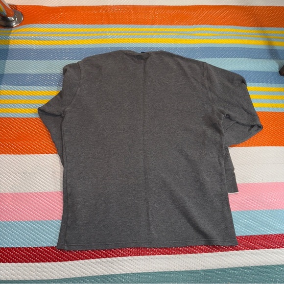Polo by Ralph Lauren Gray V-Neck with White Trim - Picture 3 of 3